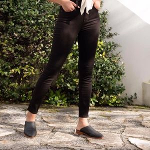 New Nisolo Ama Woven Black Mule size 10